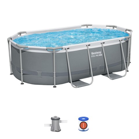 Basen stelażowy Power Steel 305x200x84 10x6FT BESTWAY + 5w1 + ChemConnect