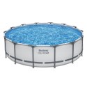 Basen stelażowy Steel Pro MAX 427x107 Szary 14FT BESTWAY 5w1 + Akcesoria