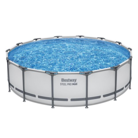 Basen stelażowy Steel Pro MAX 427x107 Szary 14FT BESTWAY 5w1 + Akcesoria