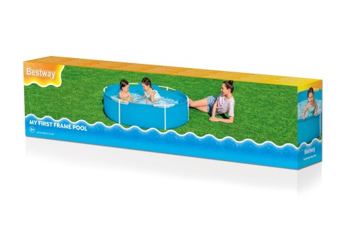 Ogrodowy Basen stelażowy dla dzieci 2+ BESTWAY 152x38cm FrameLink + DuraPlus