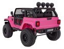 Auto terenowe OFF-ROAD 3.0 dla dzieci Różowy + Pilot + Wolny Start + Pasy + Audio LED
