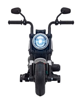 Motorek Chopper FASTER na akumulator dla dzieci Biały + Radio FM + Panel audio + LED