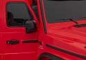 Pojazd Mercedes Benz G63 AMG XXL STRONG MP4 Czerwony