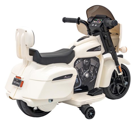 Pojazd Chopper INDIAN Biały motocykl dla dziecka