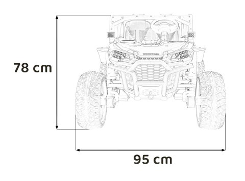 Pojazd Terenowy HONDA Talon 4x4 Niebieski