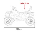 Quad Can Am Outlander ATV z Pilotem Czerwony