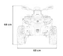 Quad Can Am Outlander ATV z Pilotem Czerwony