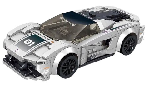 Zestaw Klocków Auto Sportowe Szare R/C