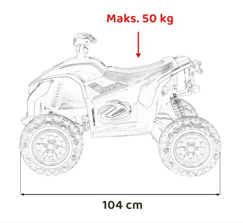 Pojazd Quad Fast Wheel Niebieski
