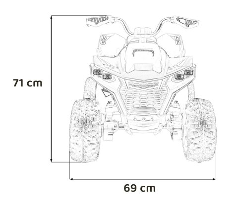 Pojazd Quad Fast Wheel Niebieski