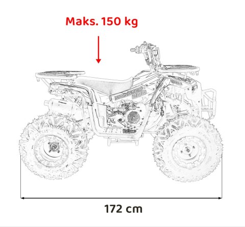 Pojazd Quad Spalinowy 200CC MONSTER Czarny