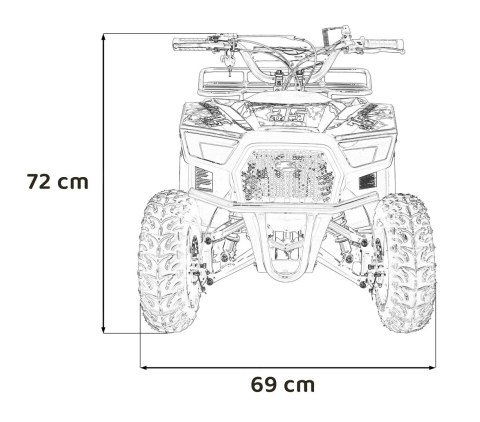 Pojazd Quad Spalinowy 49CC SIRIUS Czarny