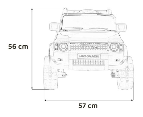 Pojazd Toyota Land Cruiser PRADO Niebieski