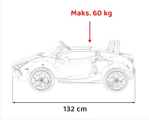 Pojazd Lamborghini Revuelto XL STRONG Biały