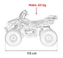Pojazd Quad Spalinowy 49CC SIRIUS Czerwony