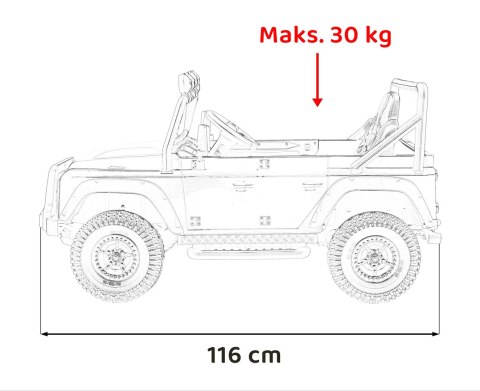 Pojazd Land Rover Defender 110 SVX Concept Różowy