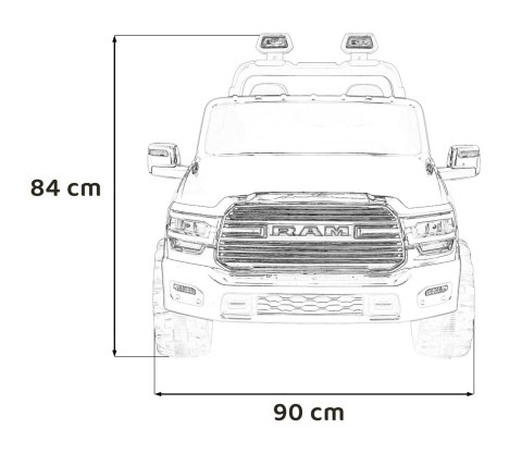 Pojazd RAM 3500 Czarny