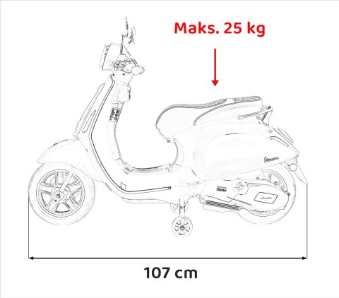 Pojazd Skuter Vespa ROMA Zielony