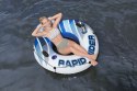 Dmuchany Materac do pływania Rapid Rider BESTWAY 135cm + Oparcie + Siateczkowe dno + Miejsca na napoje + Uchwyty