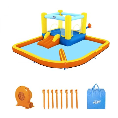 Dmuchany Plac zabaw Park wodny dla dzieci 3-8 lat BESTWAY 365x340x152cm + Jumping + Zjeżdżalnia