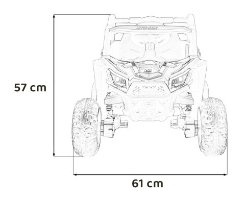 Pojazd Buggy Madman UTV-MX Różowy