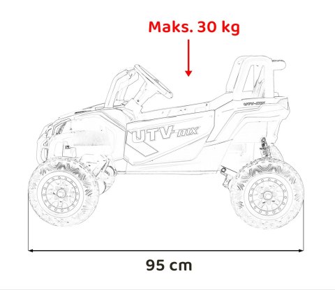 Pojazd Buggy Madman UTV-MX Żółty