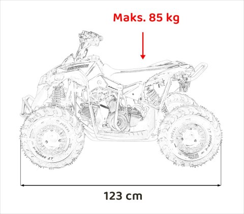 Pojazd Quad Spalinowy RENEGADE 110CC Niebieski