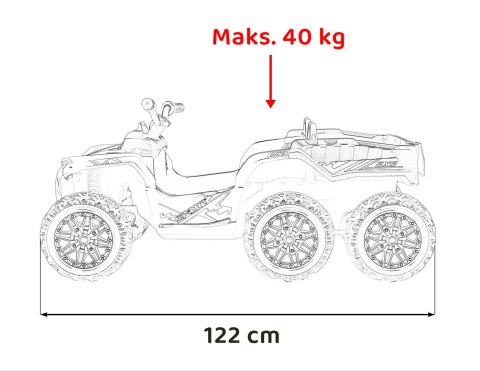 Pojazd Quad Sport TX ATV Żółty
