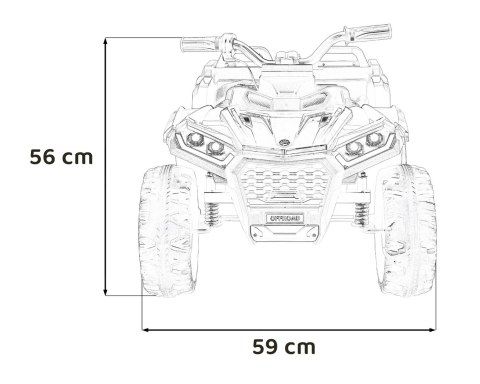 Pojazd Quad Sport TX ATV Żółty