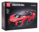 Zestaw Klocków Auto Sportowe Pomarańczowe 1372el.