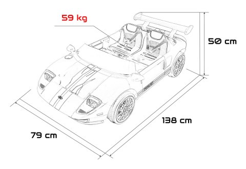 Pojazd Ford GT Czarny