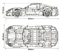 Zestaw Klocków Pojazd Maserati Niebieski 5480el.