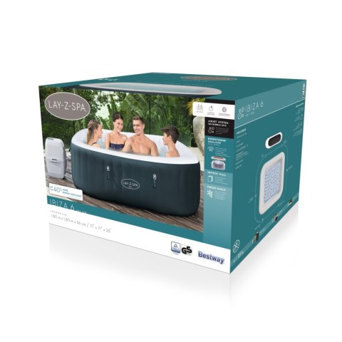Dmuchane jacuzzi IBIZA AirJet 6 Lay-Z-Spa BESTWAY do ogrodu + Akcesoria