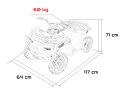 Pojazd Quad 4x4 ATV WOLF Biały