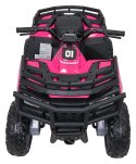 Pojazd Quad 4x4 ATV WOLF Różowy
