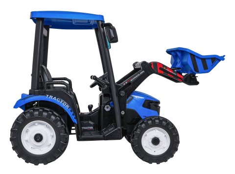 Pojazd MEGA Traktor D68 Z Przyczepką Niebieski
