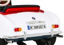 Autko BMW 507 Retro elektryczne dla dzieci Biały roadster