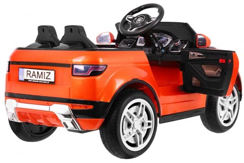 Autko Rapid Racer elektryczne dla dzieci, Pomarańczowy SUV + Pilot