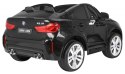 BMW X6M XXL dla 2 dzieci Lakier Czarny SUV + Pilot + Ekoskóra
