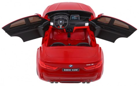 SUV BMW X6M XXL dla 2 dzieci Lakier Czerwony + Pilot + Ekoskóra