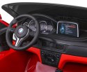 SUV BMW X6M XXL dla 2 dzieci Lakier Czerwony + Pilot + Ekoskóra