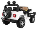 Jeep Wrangler Rubicon na akumulator dla dzieci Biały + Pilot