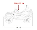 Jeep Wrangler Rubicon na akumulator dla dzieci Biały + Pilot