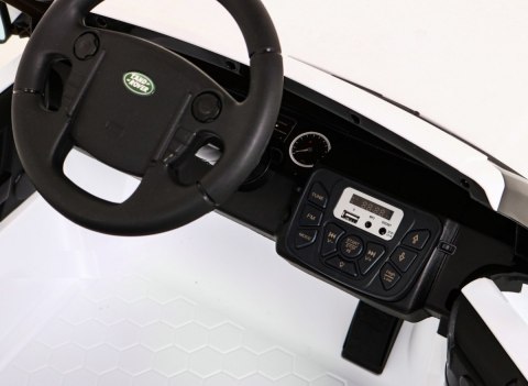Land Rover Discovery Autko elektryczne dla dzieci Biały SUV + Pilot