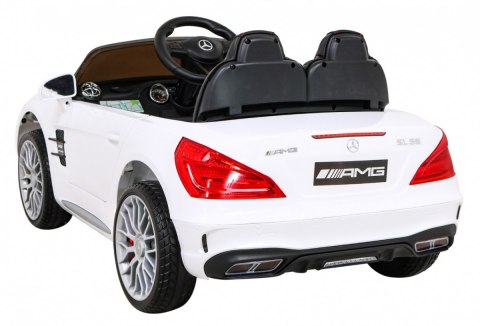 Mercedes Benz AMG SL65 S elektryczny dla dzieci Biały + Pilot