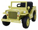 Autko Wojskowe Retro dla dzieci Beżowy + Napęd 4x4