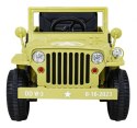 Autko Wojskowe Retro dla dzieci Beżowy + Napęd 4x4