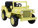 Autko Wojskowe Retro dla dzieci Beżowy + Napęd 4x4