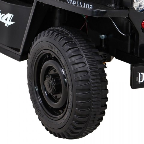 Autko Wojskowe Retro dla dzieci Czarny + Napęd 4x4