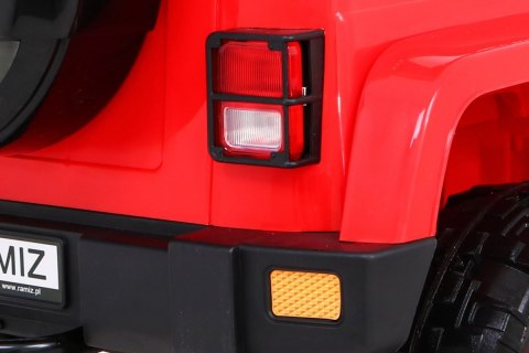 Auto Terenowe Full Time 4WD dla dzieci Czerwony + Napęd 4x4 + Pilot + Audio LED + Schowek